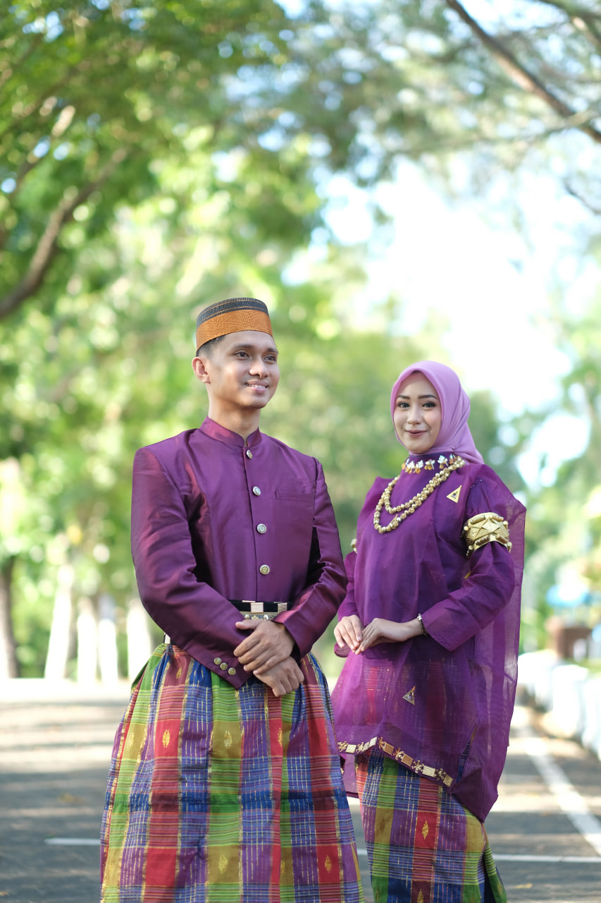 Couple Baju Bodo Asli Ungu Terong