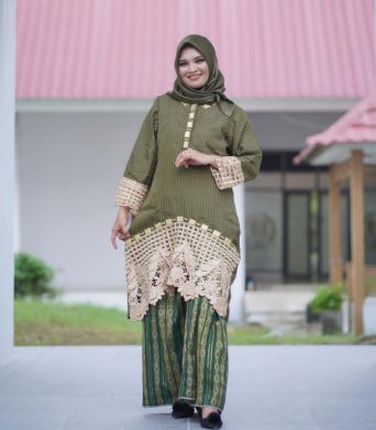 Set Princess Organsa Renda Ceppa-Ceppa Army Krem
