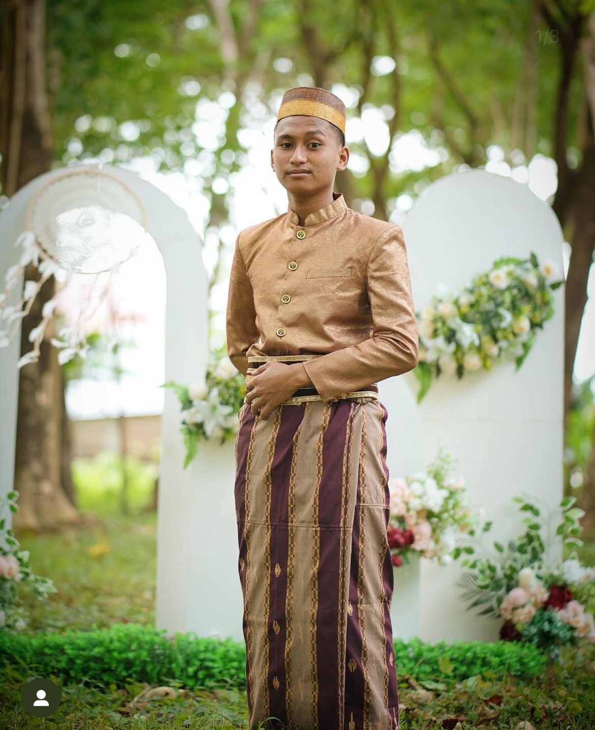 Set Jas Tutup Glitter Teracotta