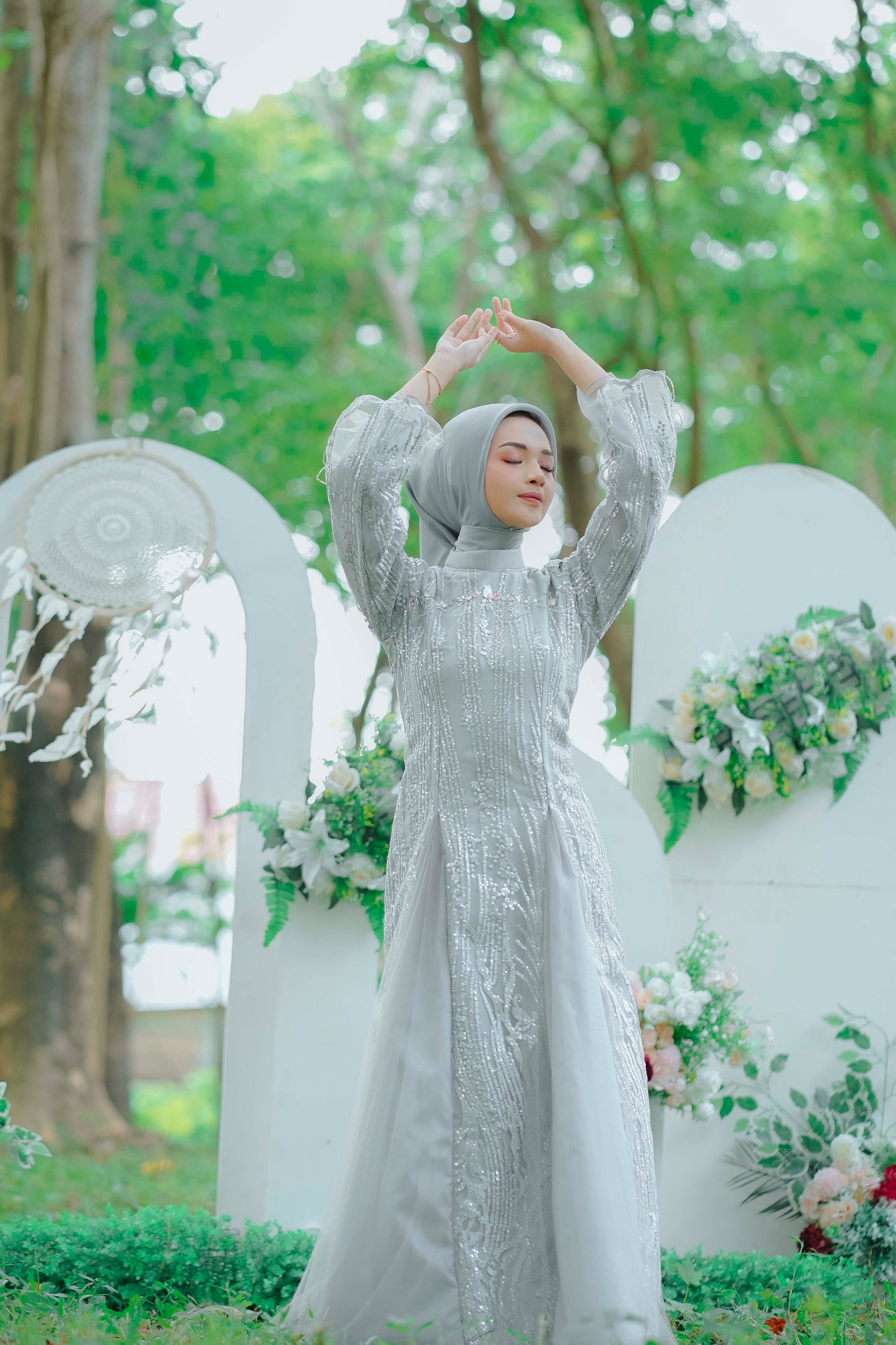 Renda Gamis Silver