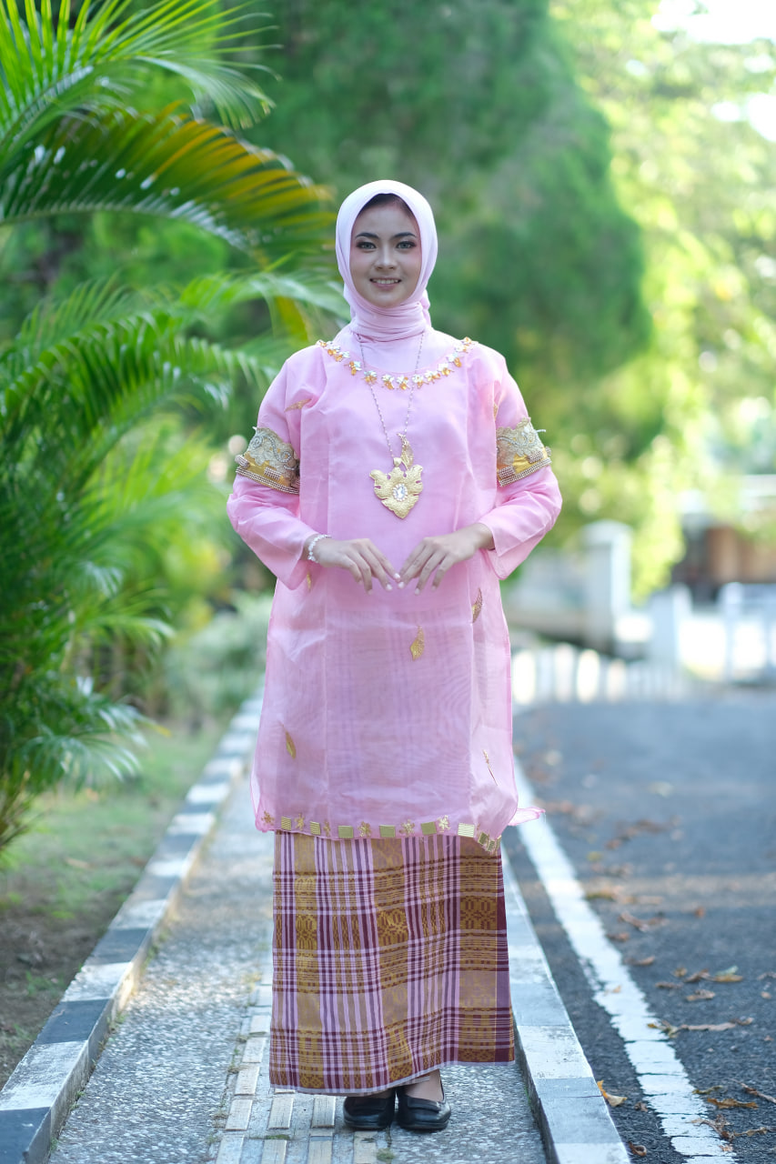Set Baju Bodo Asli Pink Baby