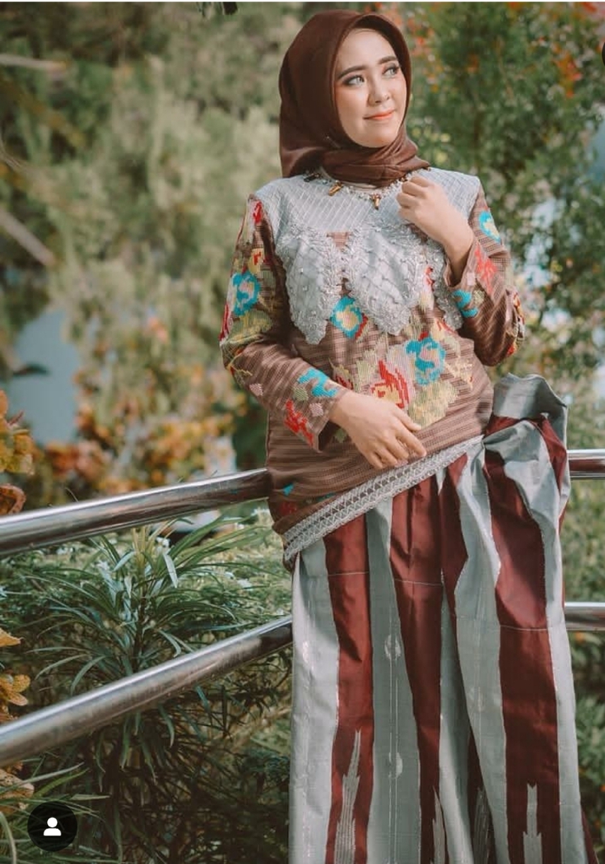 Set Baju Bodo Lagosi Coklat