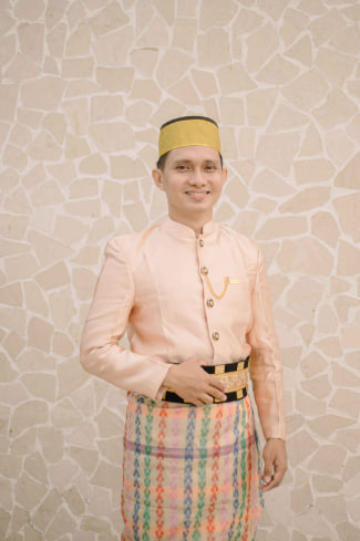 Set Jas Tutup Polos Peach