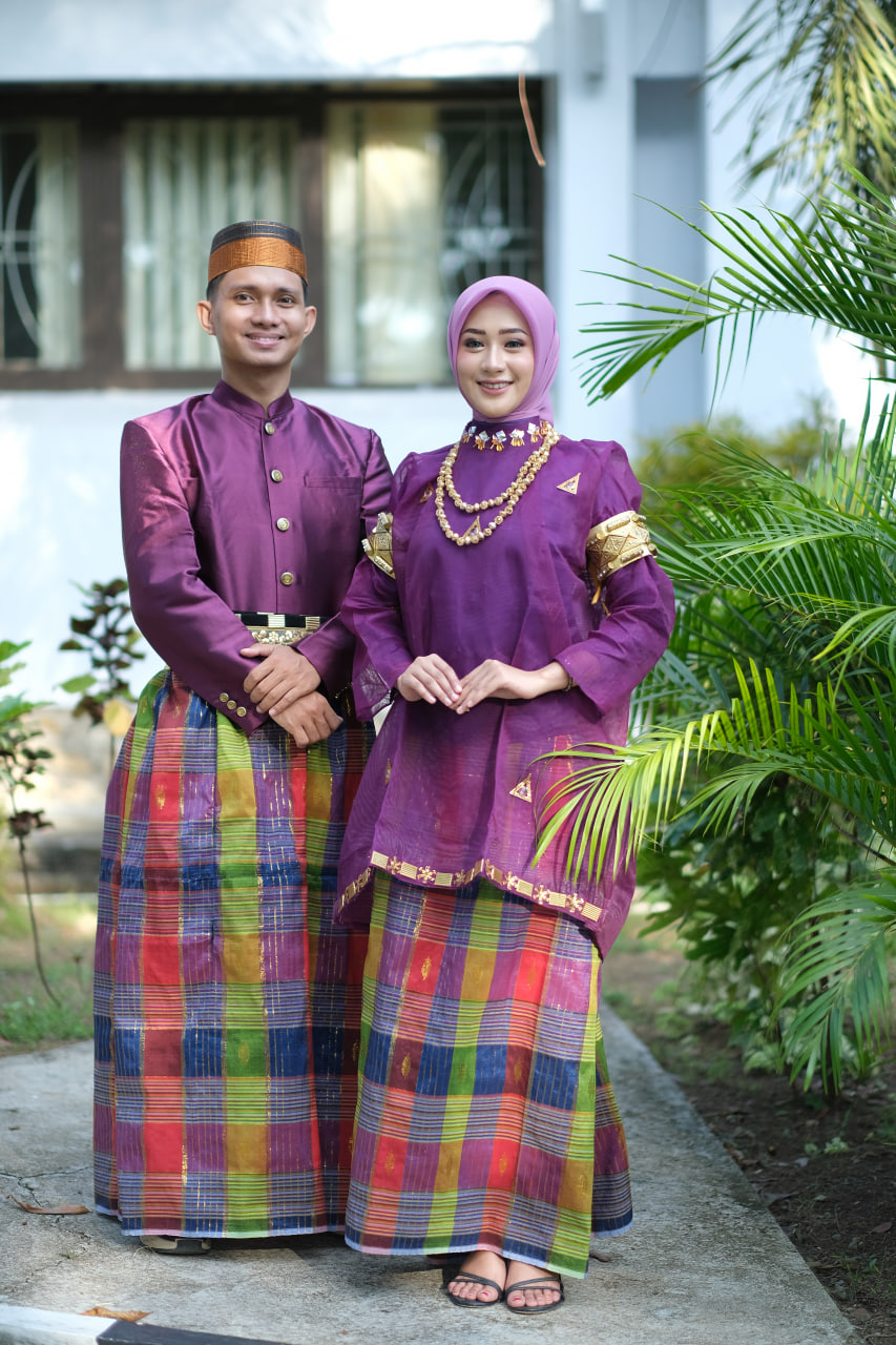 Couple Baju Bodo Asli Ungu Terong