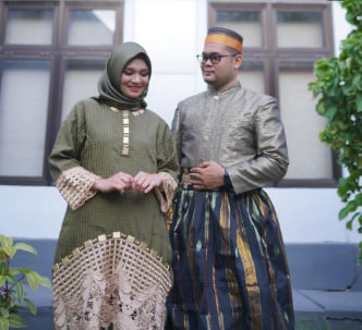 Couple Princess Organsa Renda Ceppa-Ceppa Army Krem