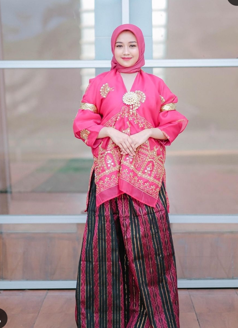 Set Organsa Payet Kipas Fusia
