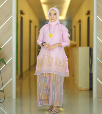 Set Organsa Baruga Pink Baby