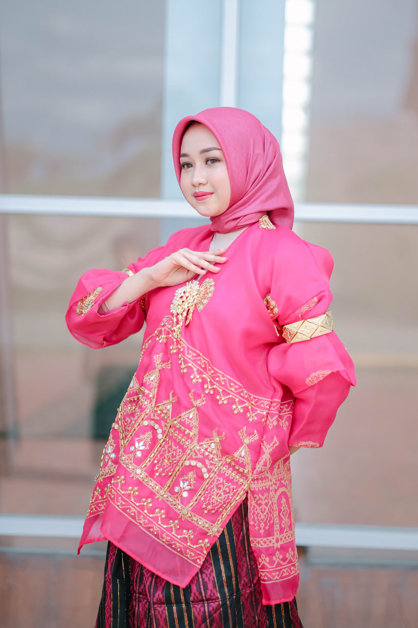 Set Organsa Payet Kipas Fusia