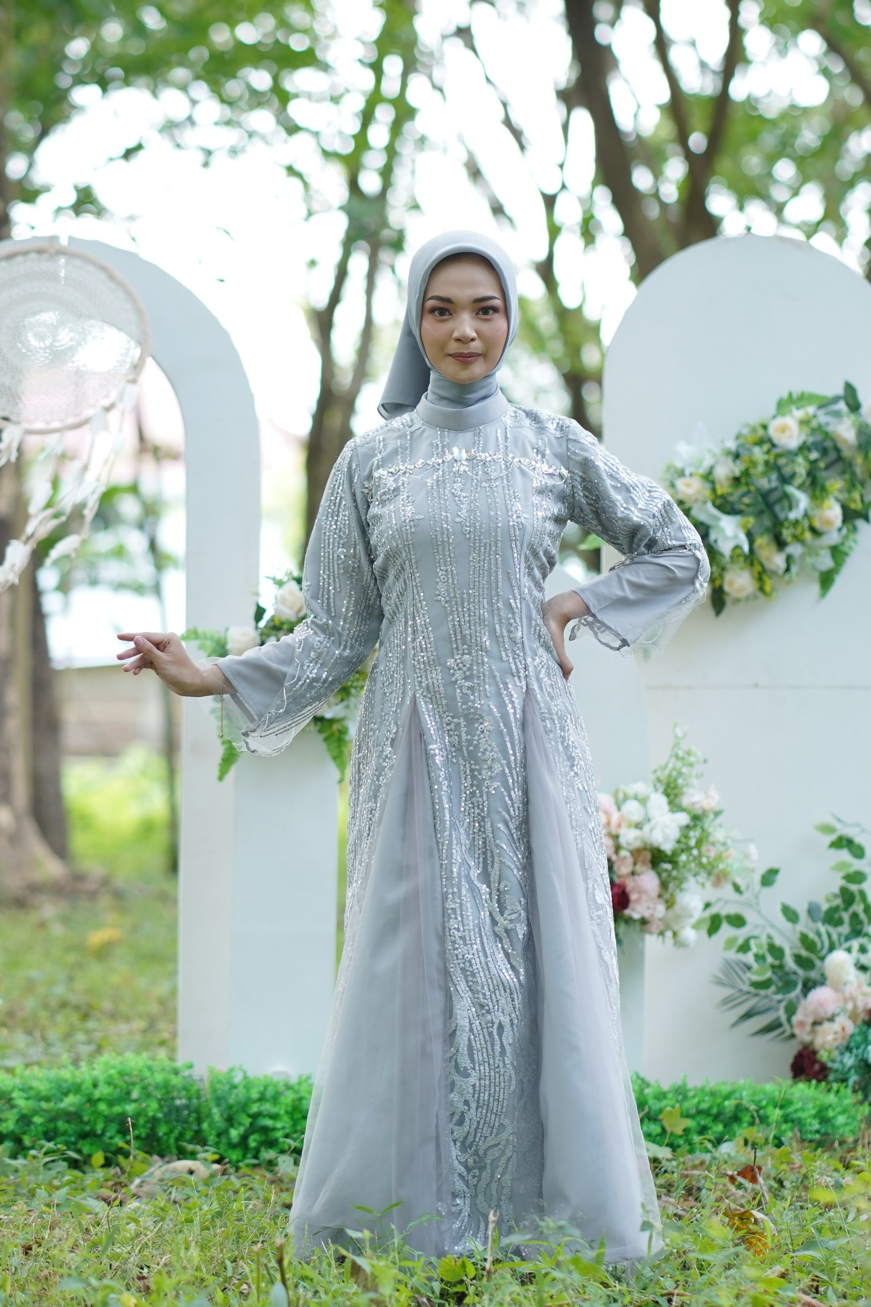 Renda Gamis Silver